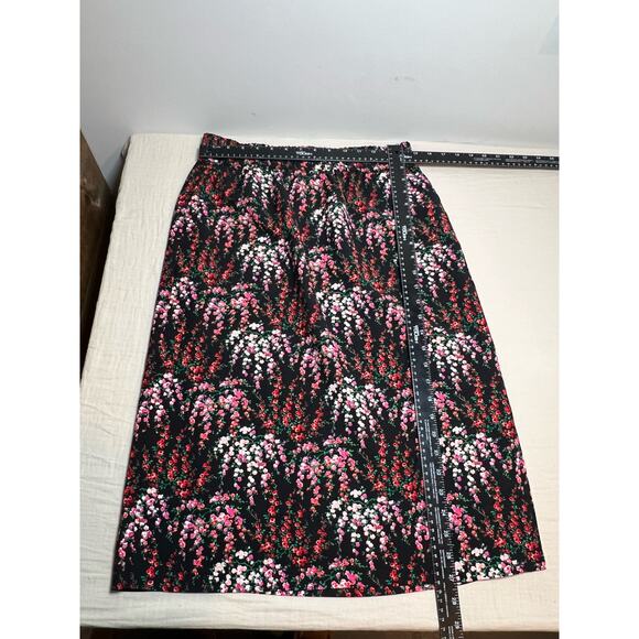 NWT J Crew Floral Novelty Pull-On Stretch Waist Midi Skirt Size S - Picture 5 of 7